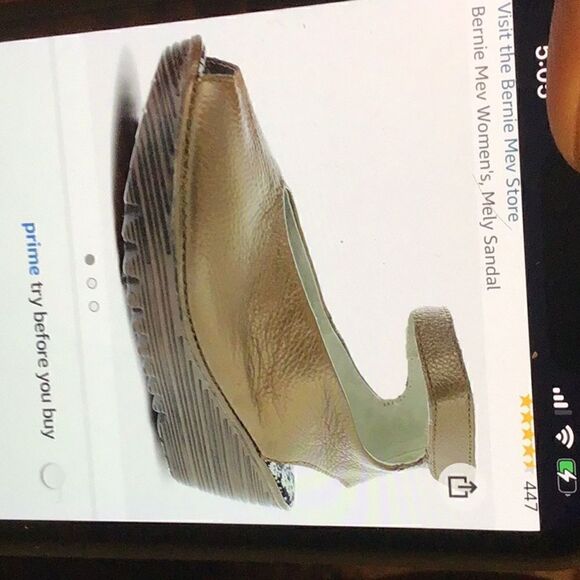 Bernie Mav Womens MELY Sandel in Bronze. Size 37 = 61/2 to 7. - Picture 7 of 10